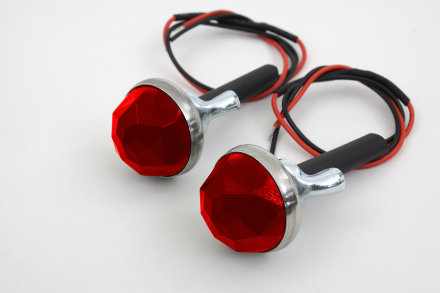 Red LED Reflector Set