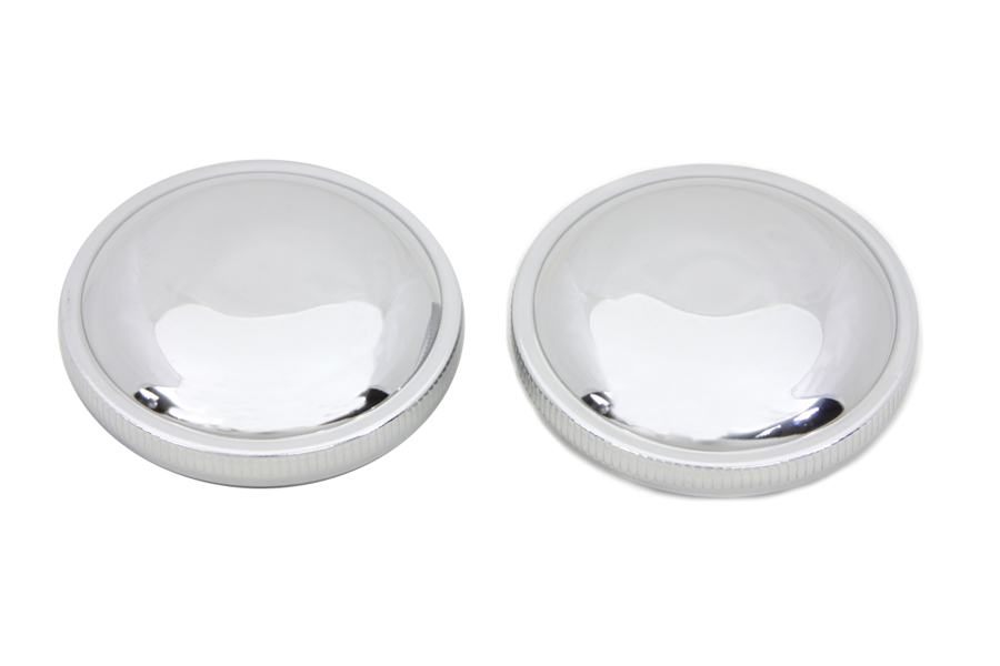 Stock Style Gas Cap Set Vented and Non-Vented Chrome