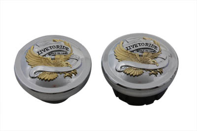 Live to Ride Vented and Non-Vented Gas Cap Set