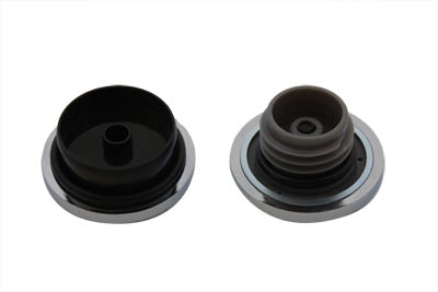 Maltese Style Vented and Non-Vented Billet Gas Cap Set
