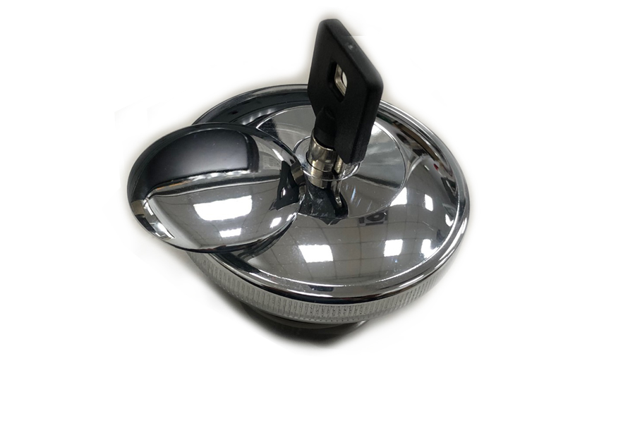 Vented Locking Gas Cap Chrome