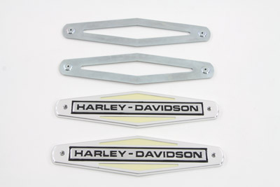 Gas Tank Emblems with Black Lettering