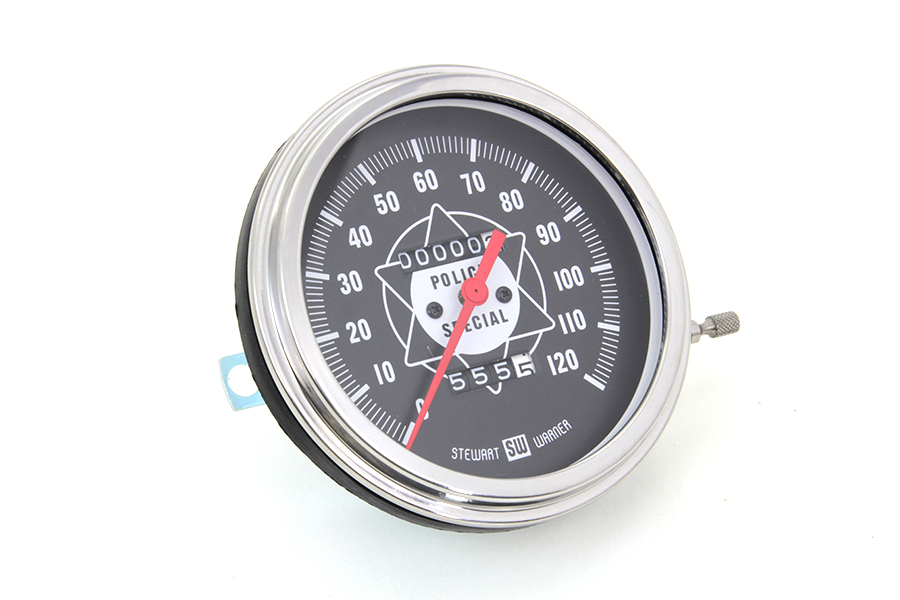 Speedometer with 2:1 Ratio and Red Needle