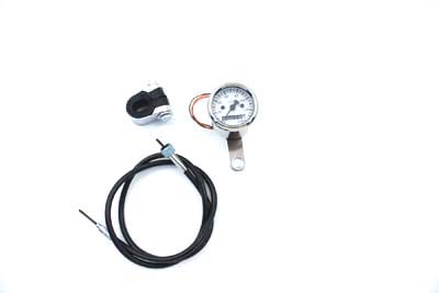 Deco Mini 48mm Speedometer Kit 2240:60 Ratio for Harley & Customs