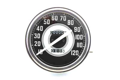 Speedometer with 2:1 Ratio and White Needle