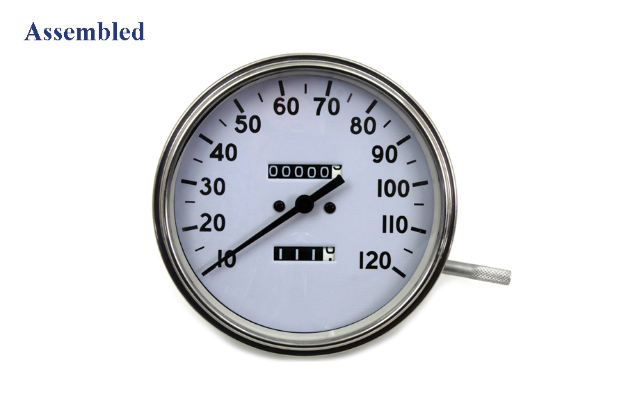 Replica 2:1 Speedometer with Black Needle