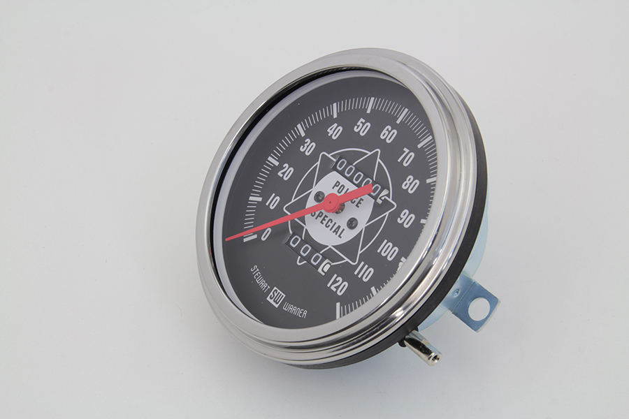 Police Speedometer With Red Needle