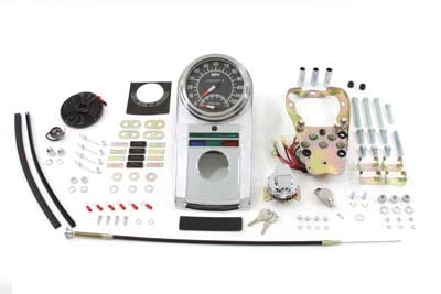 Chrome Dash Panel Kit with 1:1 Ratio Speedometer