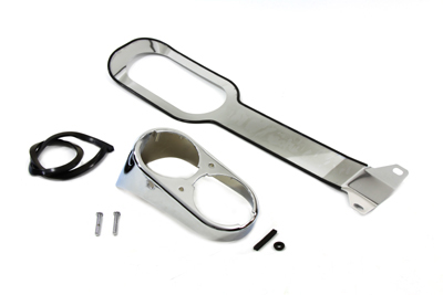 Harley FXRS 1988-1992 Big Twin Dash Cover Dress Up Kit Chrome