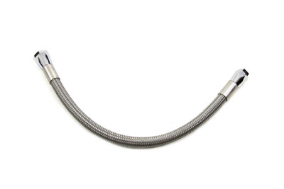 Russell Universal Stainless Oil Hose 12" for Harley Big Twins & XL