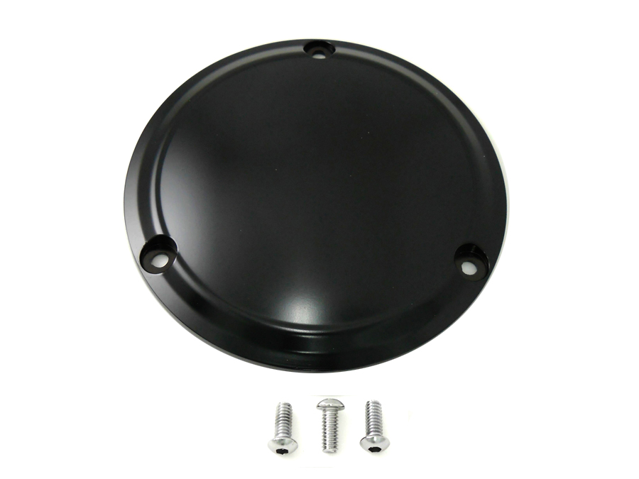 Black 3-Hole Smooth Derby Cover