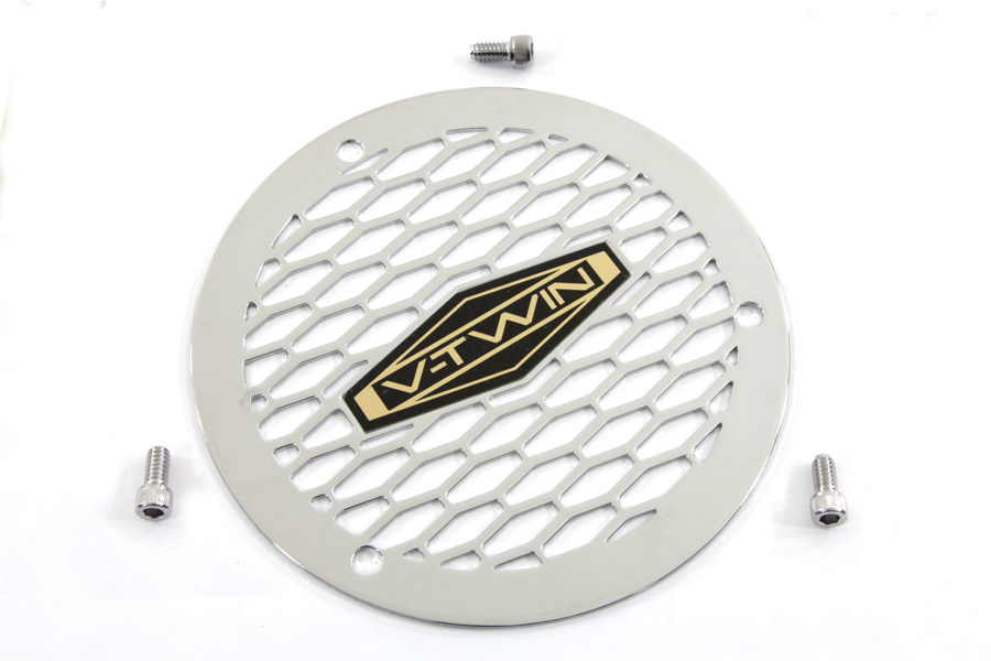 Chrome Ventilated 3-Hole Derby Cover for 1970-98 Harley Big Twins