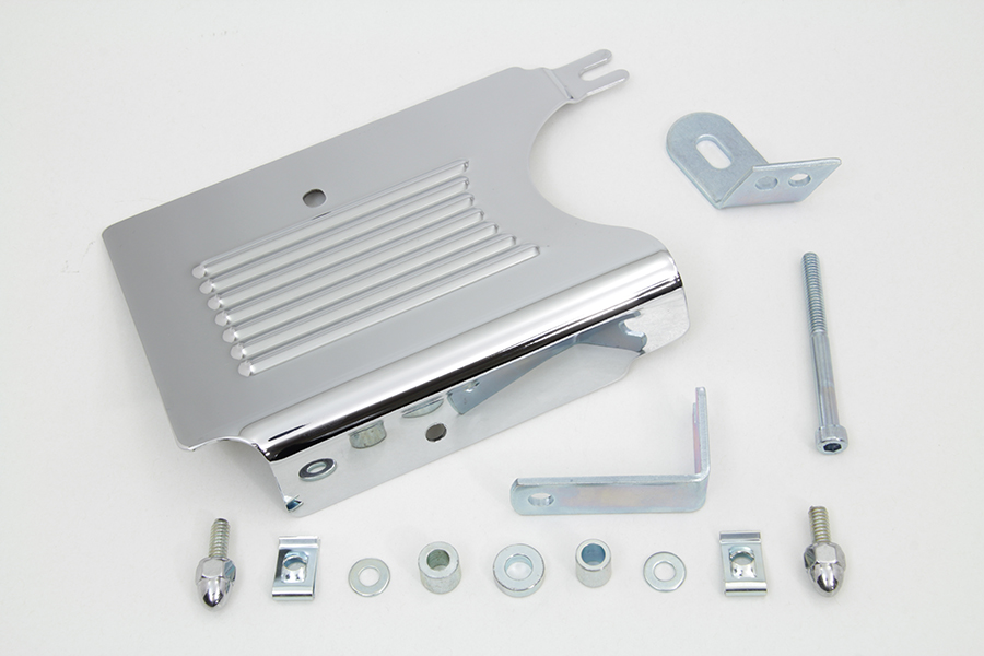 Chrome Oil Pump Cover Ribbed for Harley FXST & FLST 1987-1998