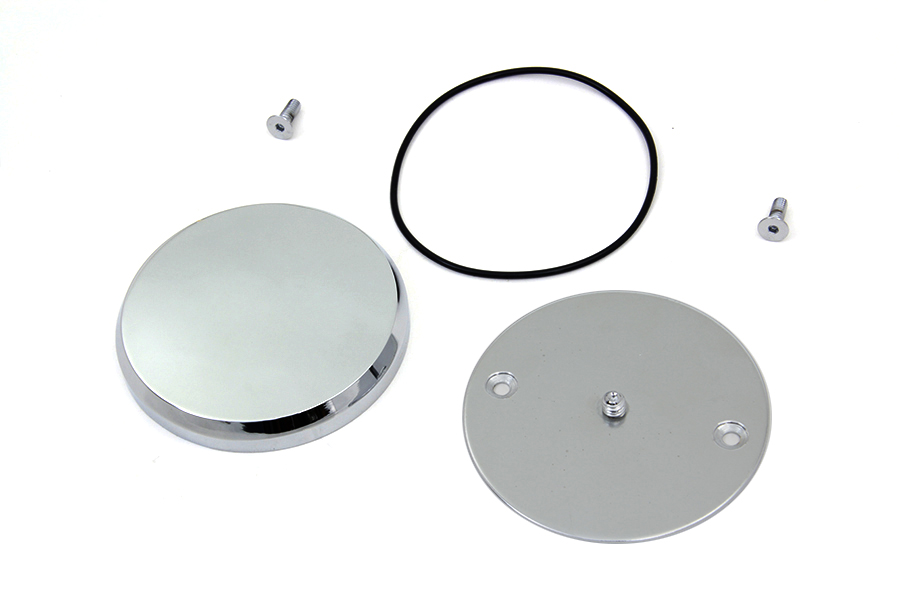 Smooth Chrome Ignition System Cover with Hidden Screws