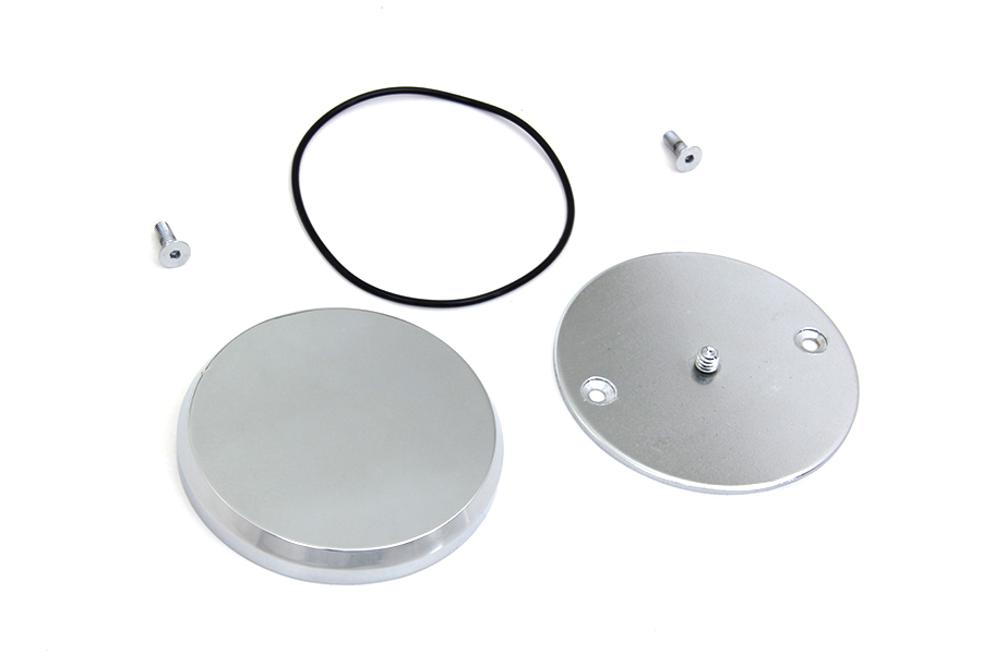 Smooth Chrome Ignition System Cover with Hidden Screws