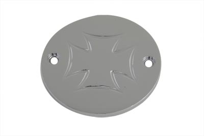 Chrome 2-Hole Maltese Ignition System Cover