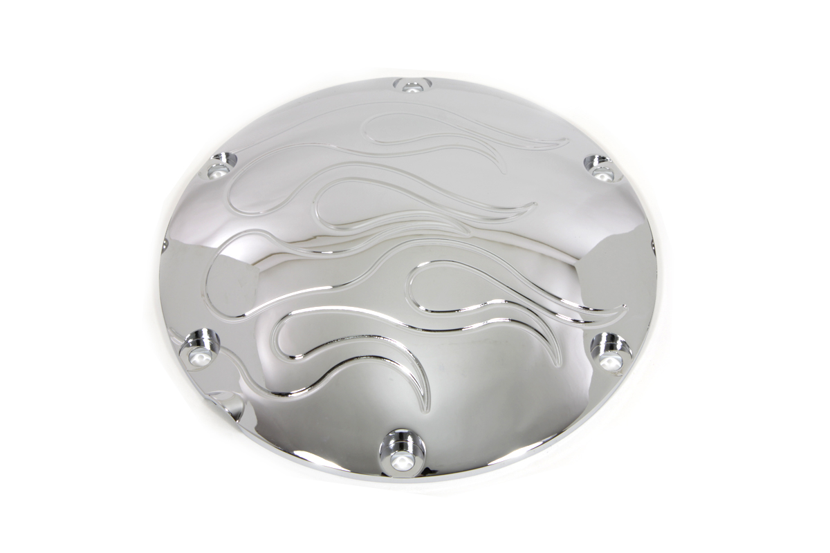 Flame Derby Cover Chrome