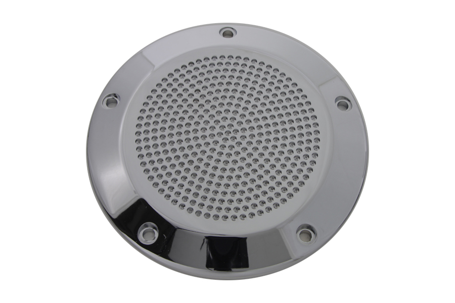 Chrome Perforated 5-Hole Derby Cover