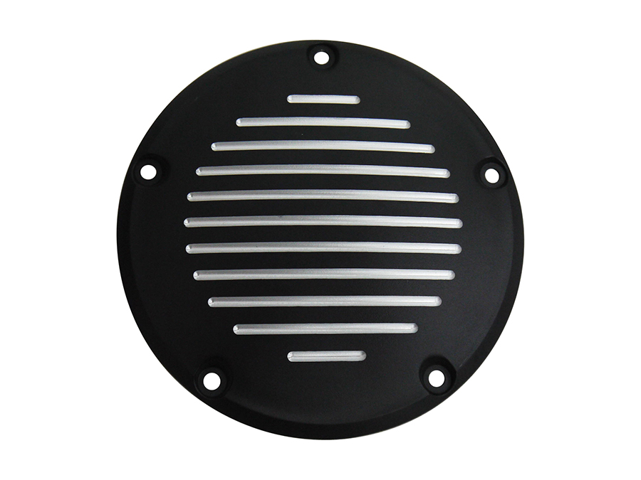 Black Grooved 5-Hole Derby Cover