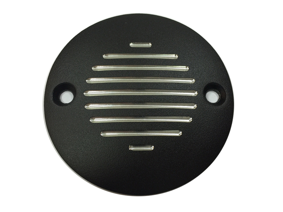 Grooved Ignition System Cover 2-Hole Black