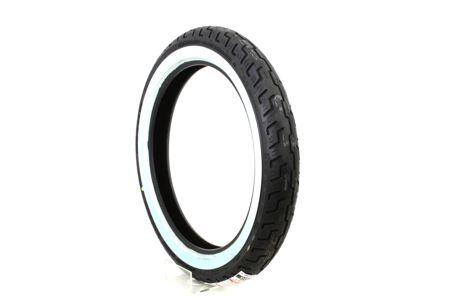 Dunlop D401 100/90H X 19 Front Wide Whitewall Tire