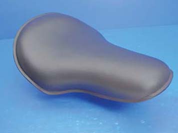 Black Leather Buddy Style Seat for 1929-84 Harley Big Twins