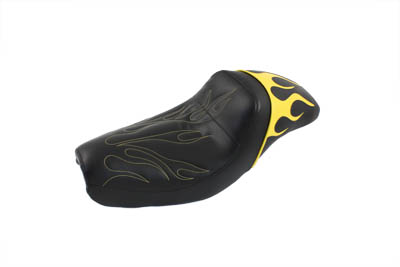 Gunfighter Seat Yellow Flame Style