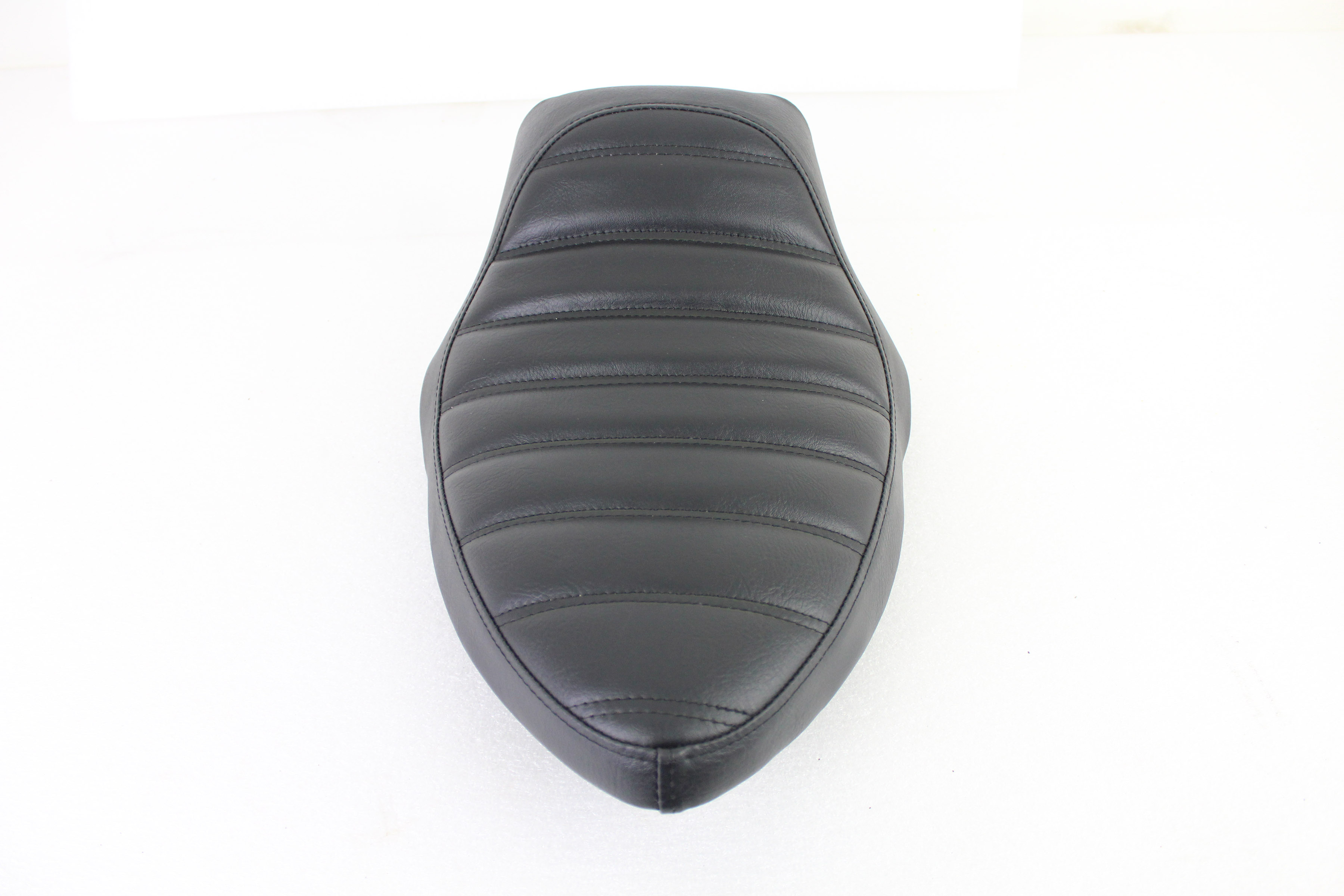 Black Vinyl Tuck and Roll Frame Mount Solo Seat