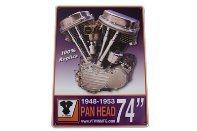 Panhead Engine Plaque