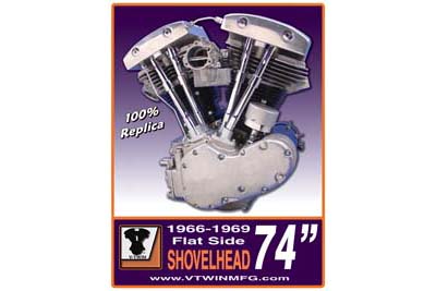 Flatside Shovelhead Engine Plaque Sign