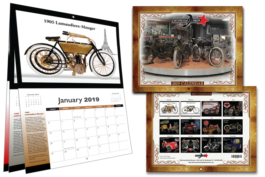 2019 Motorcyclepedia Museum Calendar