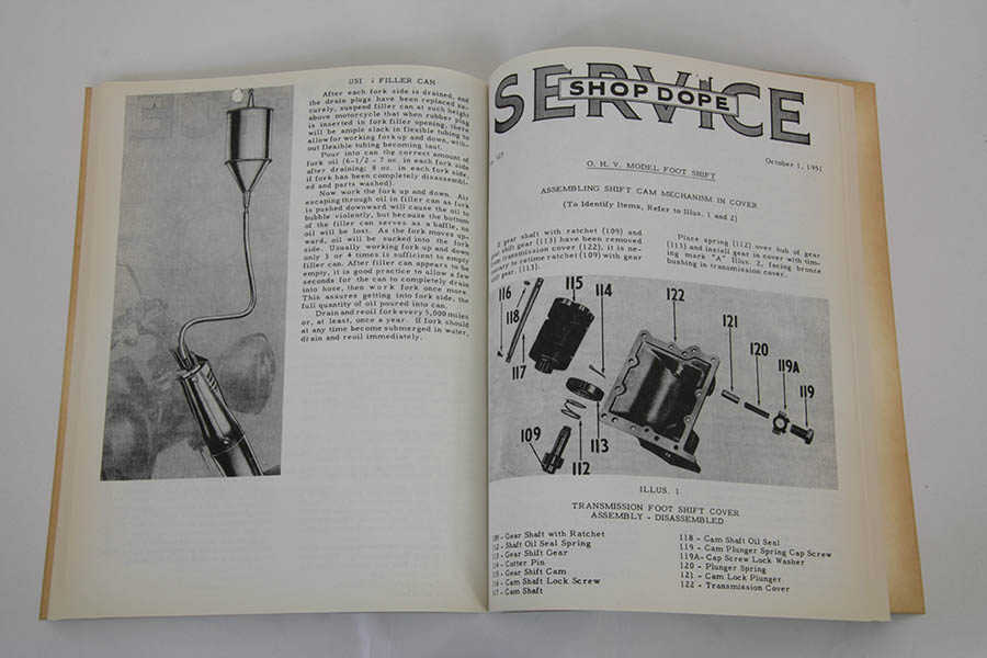 Factory Service Bulletin for 1941-1956 Big Twins