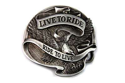 Live to Ride 75 Anniversary Belt Buckle