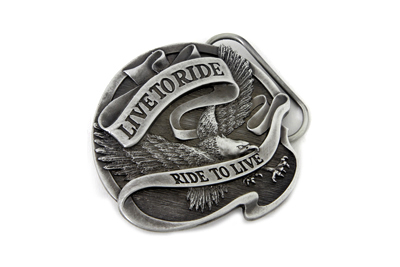 Live to Ride 75 Anniversary Belt Buckle