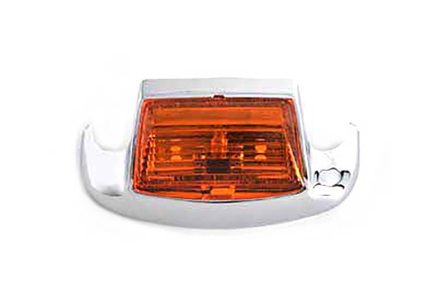 Chrome Front Fender Tip with Light