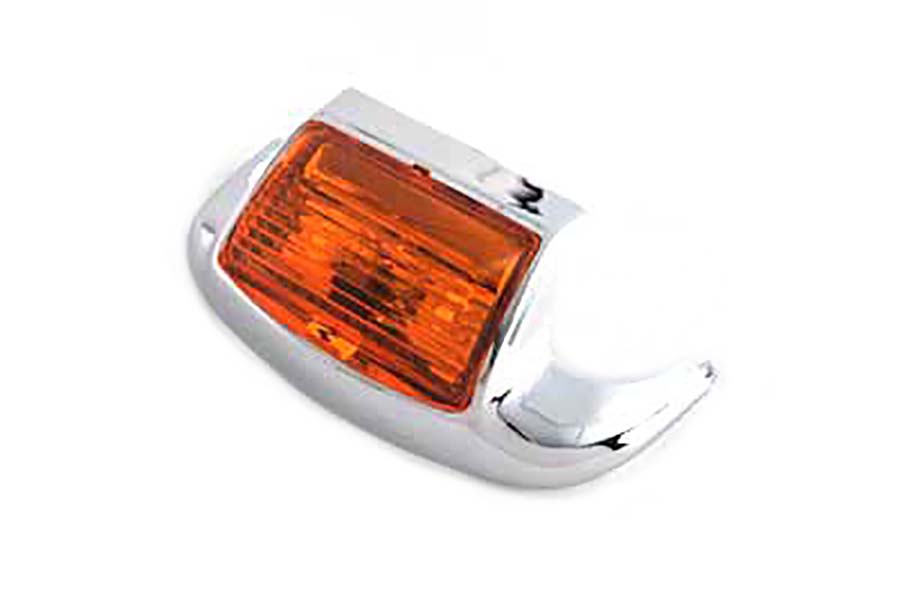 Chrome Front Fender Tip with Light