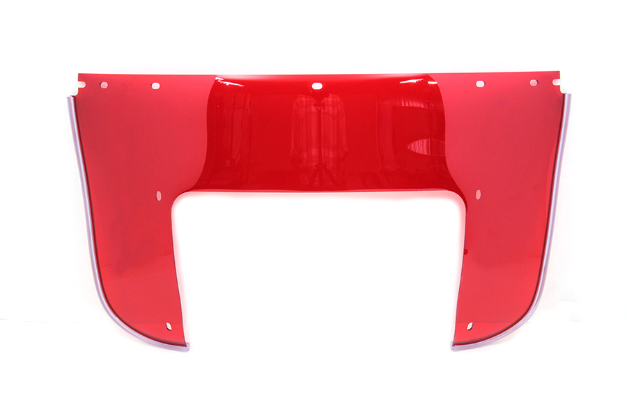 Beaded Lower Windshield Red
