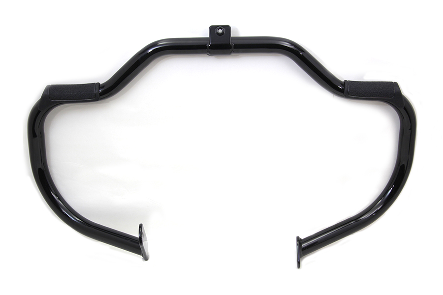 Black Front Engine Bar with Footpeg Pads