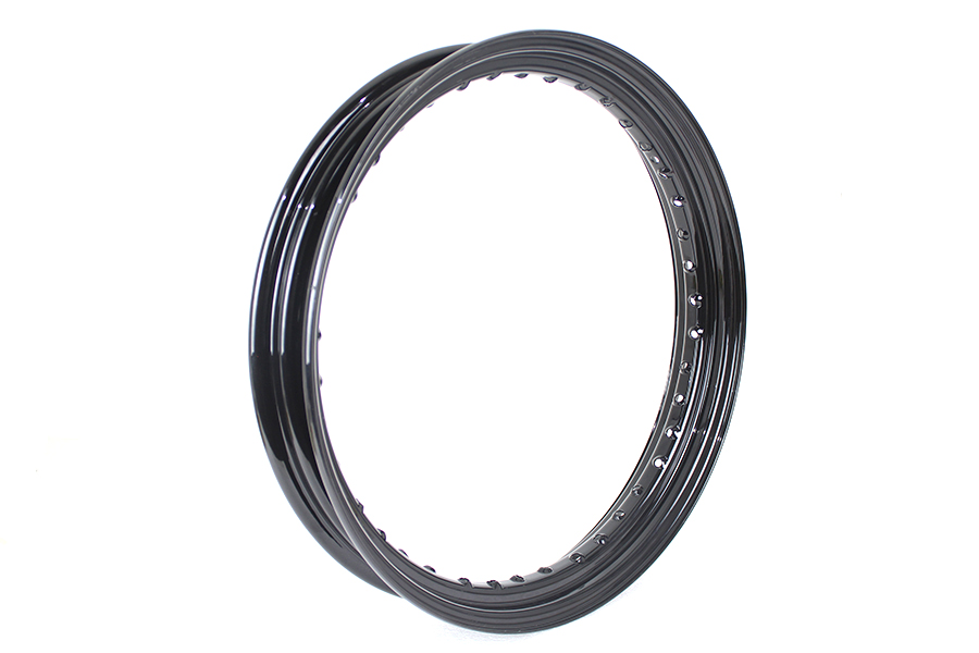 19 x 2.5 Drop Center Black Wheel Rim