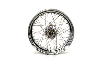 16" x 4" Rear Chrome Spoke Wheel for 1997-99 FXD & Softails