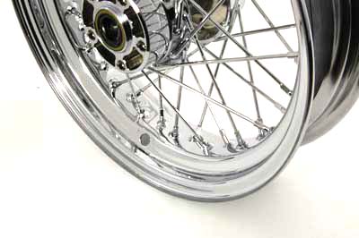 16" x 4" Rear Chrome Spoke Wheel for 1997-99 FXD & Softails