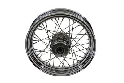 16 in. Front Stainless 40 Spoke Wheel for FLT 2005-UP Harley Touring