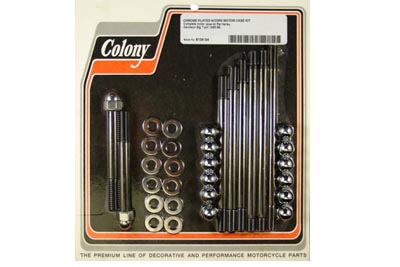 Acorn Chrome Engine Case Bolt Kit for FL 1965-1969 Big Twins