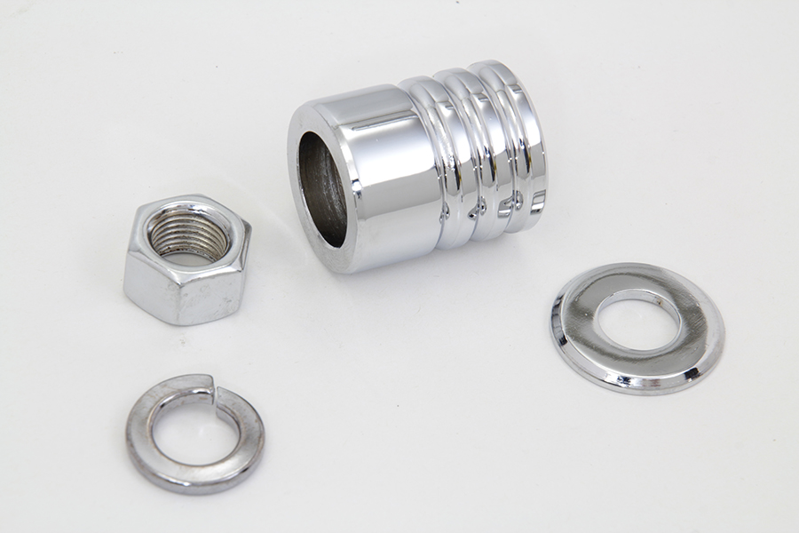 Front Axle Spacer Kit Groove Style Chrome